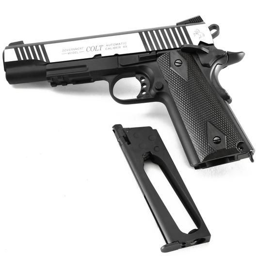 Cybergun Colt 1911 Rail Gun Vollmetall CO2 BlowBack 6mm BB Bicolor-Version Bild 4