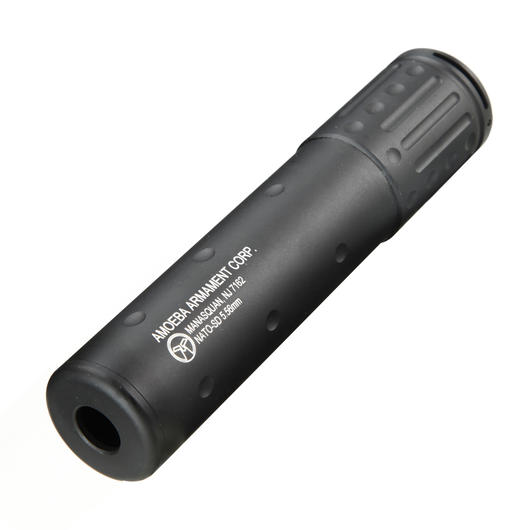 Ares Amoeba QD Aluminium Silencer f. Scar / MS338 Flash-Hider kurz schwarz