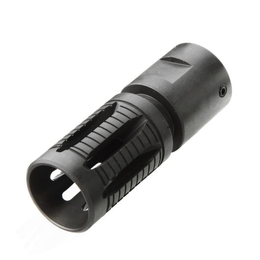 VFC Stahl G36 KSK QD Flash-Hider grau-schwarz 14mm-