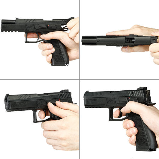 KJ Works CZ P-09 Duty Polymer-Version GBB 6mm BB schwarz Bild 8
