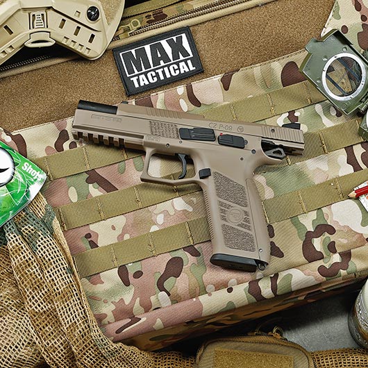 KJ Works CZ P-09 Duty Polymer-Version GBB 6mm BB Flat Dark Earth Bild 1