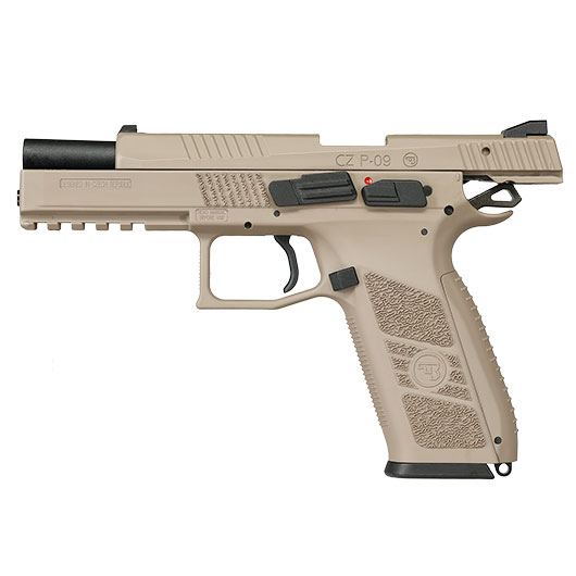 KJ Works CZ P-09 Duty Polymer-Version GBB 6mm BB Flat Dark Earth Bild 4