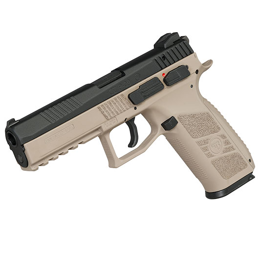 KJ Works CZ P-09 Duty mit Metallschlitten GBB 6mm BB Flat Dark Earth inkl. Koffer Bild 10