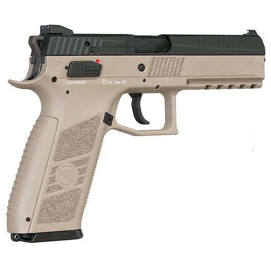 KJ Works CZ P-09 Duty mit Metallschlitten GBB 6mm BB Flat Dark Earth inkl. Koffer Bild 6