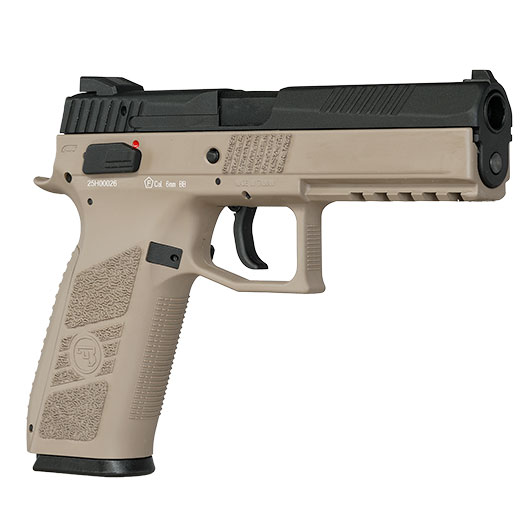 KJ Works CZ P-09 Duty mit Metallschlitten GBB 6mm BB Flat Dark Earth inkl. Koffer Bild 9