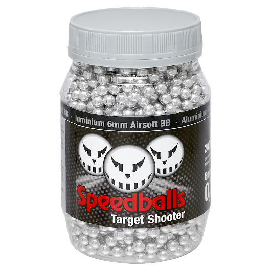 Speedballs Target Shooter Aluminium BBs 0.30g 2.000er Container silber