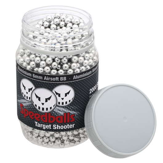 Speedballs Target Shooter Aluminium BBs 0.30g 2.000er Container silber Bild 2