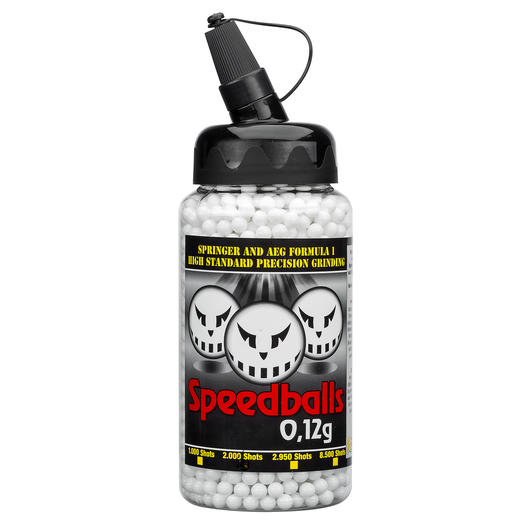 Speedballs New Formula BBs 0,12g 2.000er Speedloader wei Airsoftkugeln