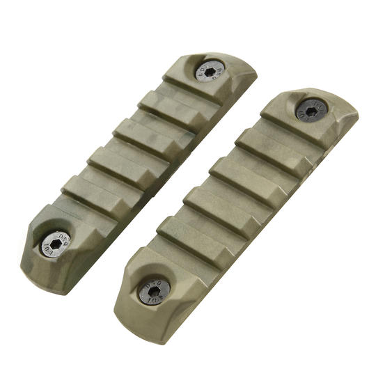 Dytac KeyMod 21mm Polymer Schienen Set 80mm / 5 Slots (2 Stck) A-Tacs FG