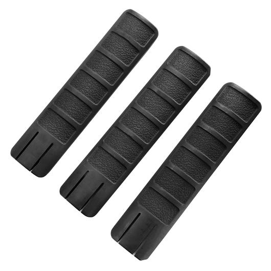 King Arms Rail Cover 157mm 3er Set - schwarz