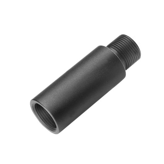 G&P 1.5 Zoll Aluminium Auenlauf Extension 14mm+ schwarz