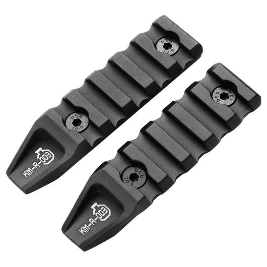 Ares KeyMod 21mm Aluminium Schienen Set Octarms 3-Zoll (2 Stck) schwarz Bild 1