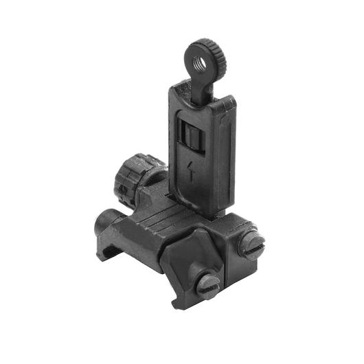 Ares AS-R-021 Nylonfiber Flip-Up Rear Sight schwarz f. 21mm Schienen