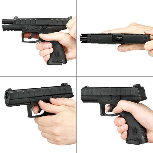 Beretta APX mit Metallschlitten CO2 BB 6mmBB schwarz Bild 8