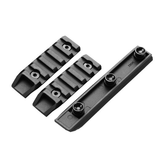 Echo1 KeyMod 21mm Aluminium Schienen Set 66 / 106 mm (3 Stck) schwarz Bild 1