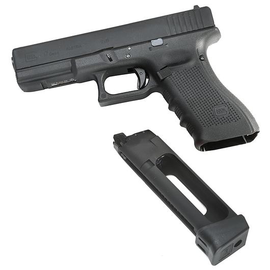 Glock 17 Gen. 3 Airsoft mit CNC-Metallschlitten CO2BB 6mm BB schwarz - Deluxe-Edition Bild 4