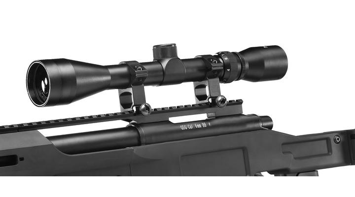 Ersatzteilset Well MB4412D MSR Snipergewehr inkl. Zweibein / Zielfernrohr Springer 6mm BB schwarz Bild 3