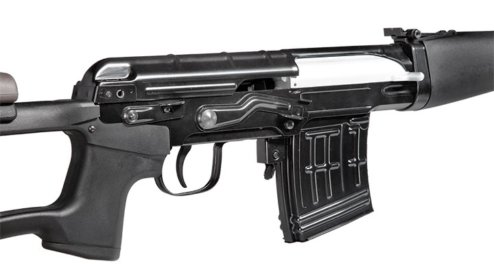 Wei-ETech SVD Aluminiumgehuse AWSS Open-Bolt Gas-Blow-Back 6mm BB schwarz Bild 7
