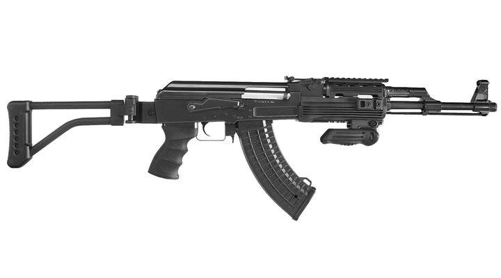 Versandrcklufer Jing Gong AK47 Tactical mit Klappschaft Komplettset S-AEG 6mm BB schwarz Bild 2