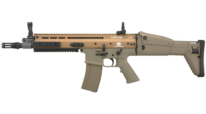 Cybergun FN Herstal SCAR-L Vollmetall Nylon-Version Komplettset S-AEG 6mm BB Tan Bild 1