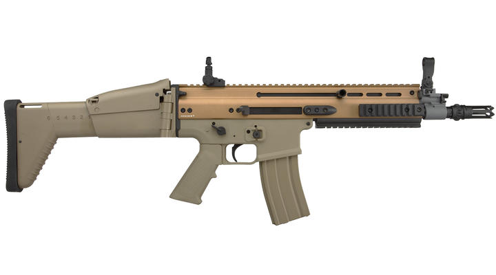 Cybergun FN Herstal SCAR-L Vollmetall Nylon-Version Komplettset S-AEG 6mm BB Tan Bild 2