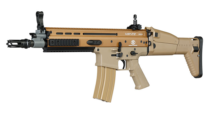 Cybergun FN Herstal SCAR-L Vollmetall Nylon-Version S-AEG 6mm BB Tan