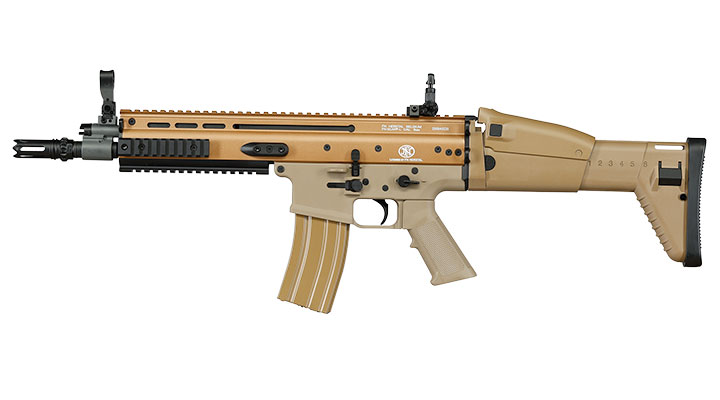 Cybergun FN Herstal SCAR-L Vollmetall Nylon-Version S-AEG 6mm BB Tan Bild 1