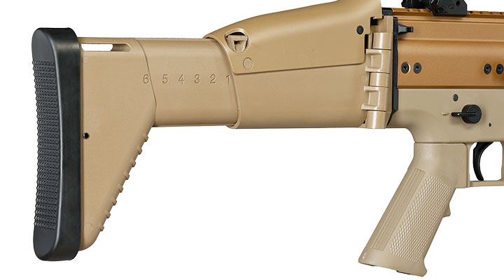 Cybergun FN Herstal SCAR-L Vollmetall Nylon-Version S-AEG 6mm BB Tan Bild 10