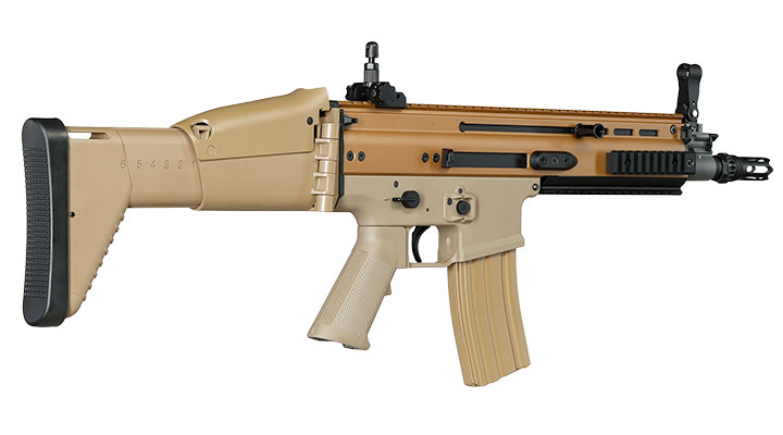 Cybergun FN Herstal SCAR-L Vollmetall Nylon-Version S-AEG 6mm BB Tan Bild 4