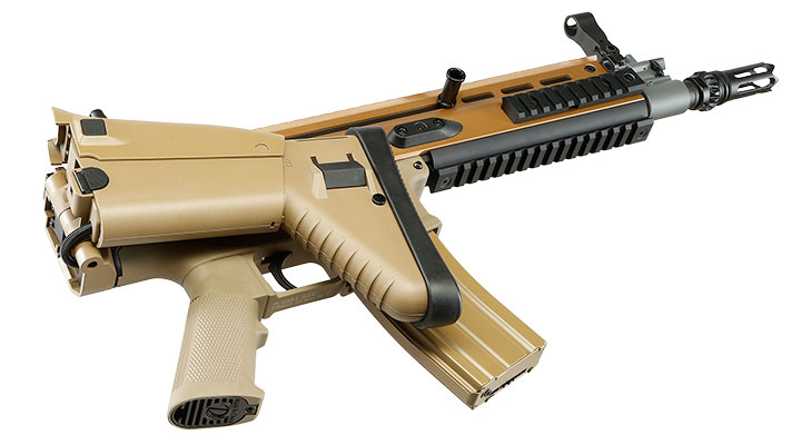 Cybergun FN Herstal SCAR-L Vollmetall Nylon-Version S-AEG 6mm BB Tan Bild 5