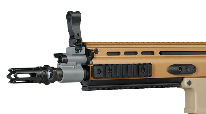 Cybergun FN Herstal SCAR-L Vollmetall Nylon-Version S-AEG 6mm BB Tan Bild 7