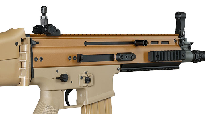 Cybergun FN Herstal SCAR-L Vollmetall Nylon-Version S-AEG 6mm BB Tan Bild 9