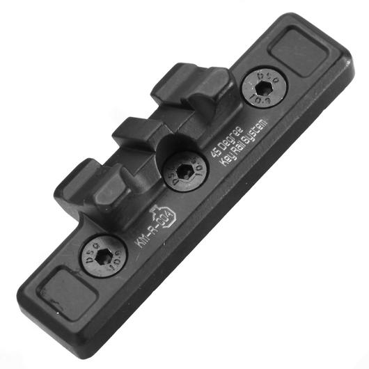 Ares KeyMod Aluminium 21mm 45 Grad Tactical Mount Octarms schwarz