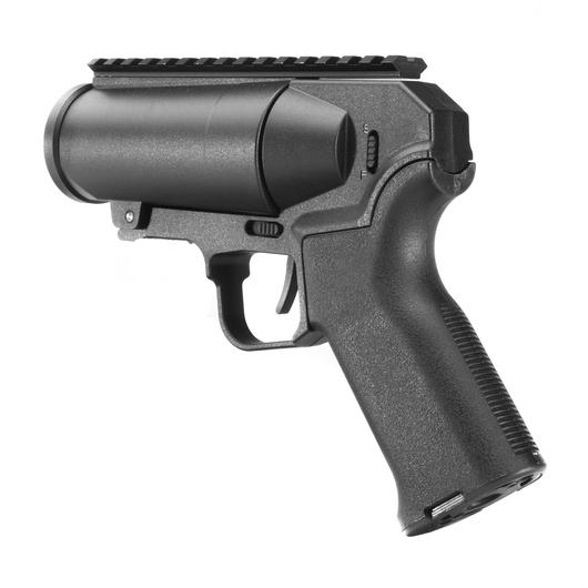6mmProShop 40mm Airsoft Pocket Pistolen-Launcher Shorty-Version schwarz Bild 3
