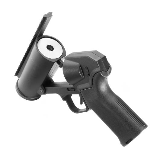 6mmProShop 40mm Airsoft Pocket Pistolen-Launcher Shorty-Version schwarz Bild 4