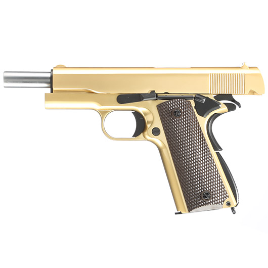 Wei-ETech M1911 Vollmetall GBB 6mm BB 24K Gold-Plated Edition Bild 2