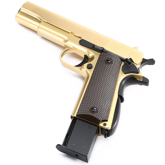 Wei-ETech M1911 Vollmetall GBB 6mm BB 24K Gold-Plated Edition Bild 5