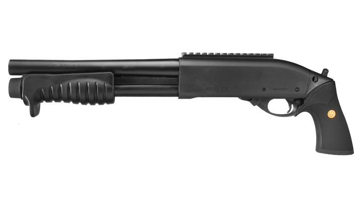 Tokyo Marui M870 Breacher Pump Action Gas Shotgun 6mm BB schwarz Bild 1