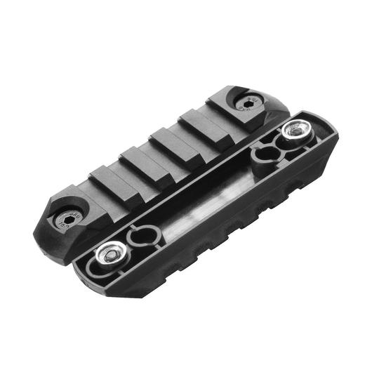 Dytac KeyMod 21mm Polymer Schienen Set 80mm / 5 Slots (2 Stck) schwarz Bild 1