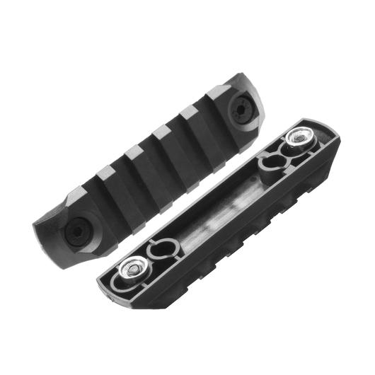 Dytac KeyMod 21mm Polymer Schienen Set 80mm / 5 Slots (2 Stck) schwarz Bild 2