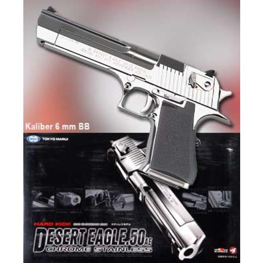 Tokyo Marui Desert Eagle .50AE GBB 6mm BB Chrome Stainless Version