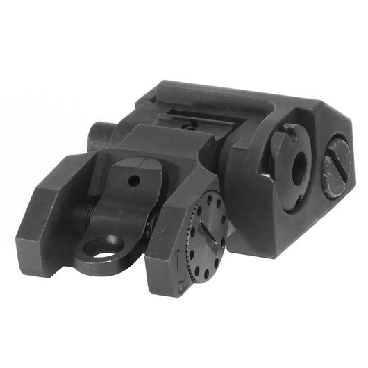 VFC T-Style Flip-Up Rear Sight f. 21mm Schienen schwarz Bild 3