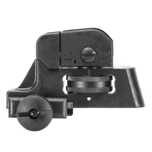 VFC L-Style Tactical Rear Sight f. 21mm Schienen schwarz Bild 2