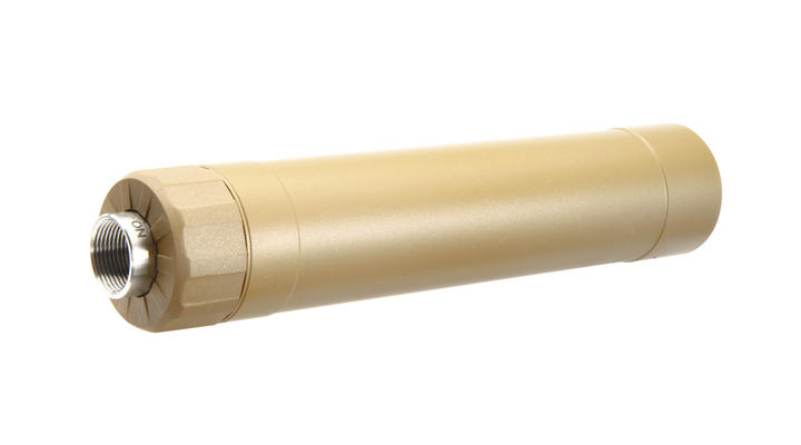 Crusader TR45S Aluminium Suppressor Silencer Desert Tan inkl. 16mm+ / 14mm- Adapter Bild 1