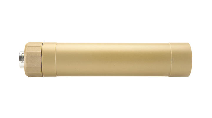 Crusader TR45S Aluminium Suppressor Silencer Desert Tan inkl. 16mm+ / 14mm- Adapter Bild 2