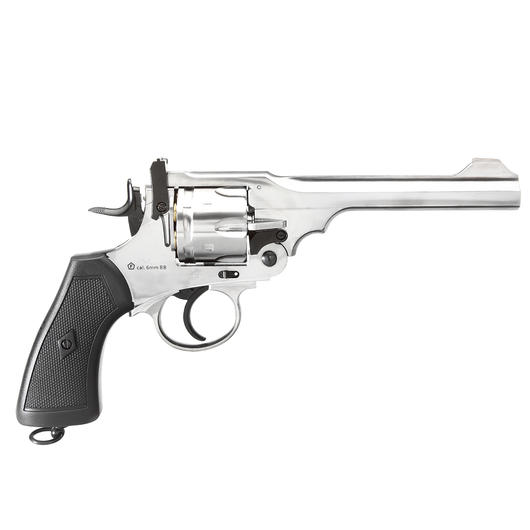 Gun Heaven Webley MK VI Revolver Vollmetall CO2 6mm BB chrom Bild 2