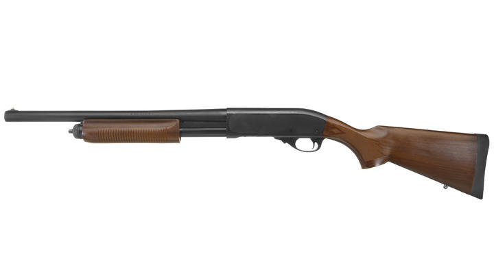 Tokyo Marui M870 Pump Action Gas Shotgun 6mm BB Wood-Style Bild 1