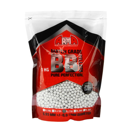 Arma Tech Match Grade BBs 0,25g 4.000er Beutel weiss