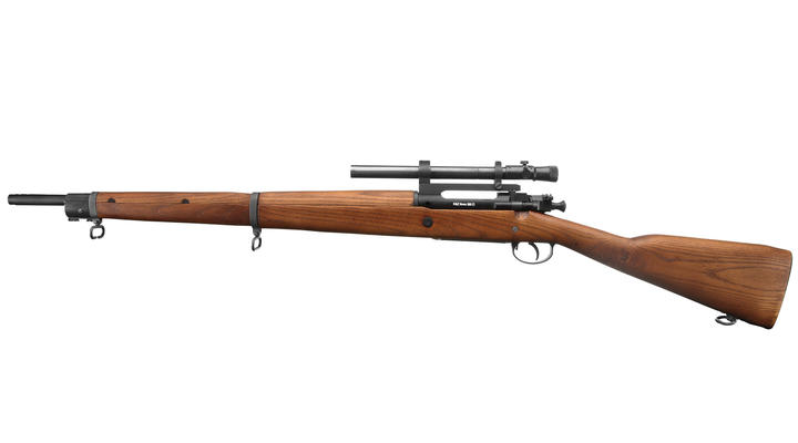 G&G GM1903 A4 CO2 Bolt Action Snipergewehr Echtholz inkl. Zielfernrohr 6mm BB schwarz Bild 1