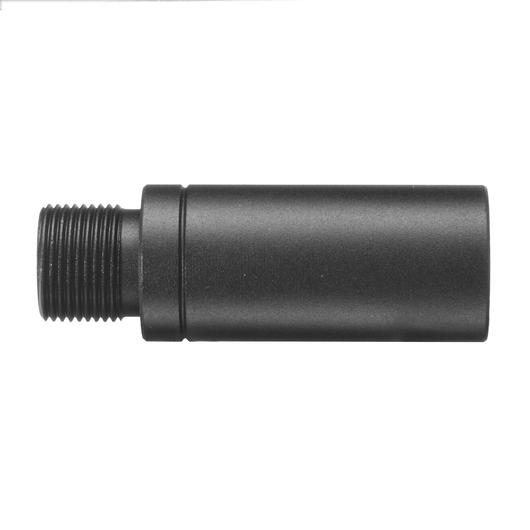 G&P 1.5 Zoll Aluminium Auenlauf Extension 14mm+ auf 14mm- schwarz Bild 3